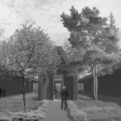 obiekt ostatniego pożegnania wraz z krematorium oraz cmentarzem leśnym w Górnym Sopocie