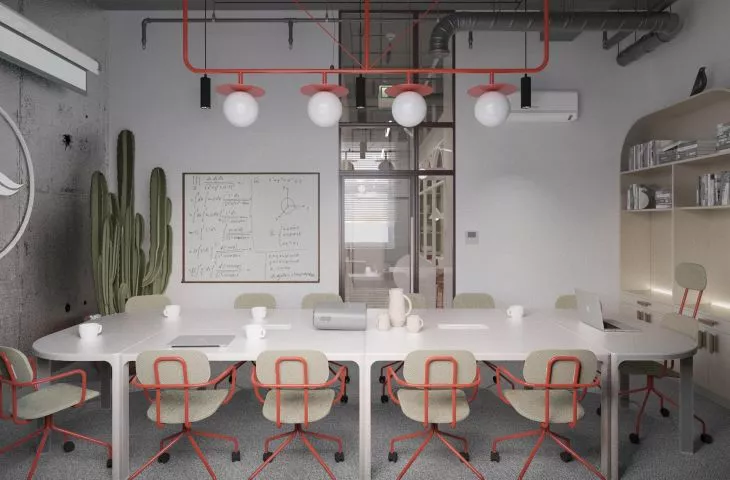 Wnętrze biura w Gdańsku dopasowane do profilu firmy od Asymetric Studio