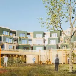 Projekt i zagospodarowanie terenu akademika