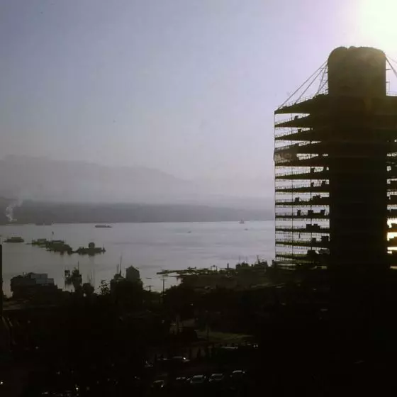 The Qube, trzonolinowiec w Vancouver, 1969, proj.: Rhone and Iredale, konstr.: Bogusław Babicki
