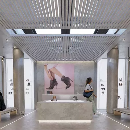 HeartFelt® textile ceilings and wall coverings - unique appearance and exceptional acoustic properties, 100% recyclable