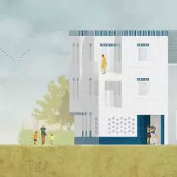 kamienica Hemel w Hove w Belgii, projekt konkursowy