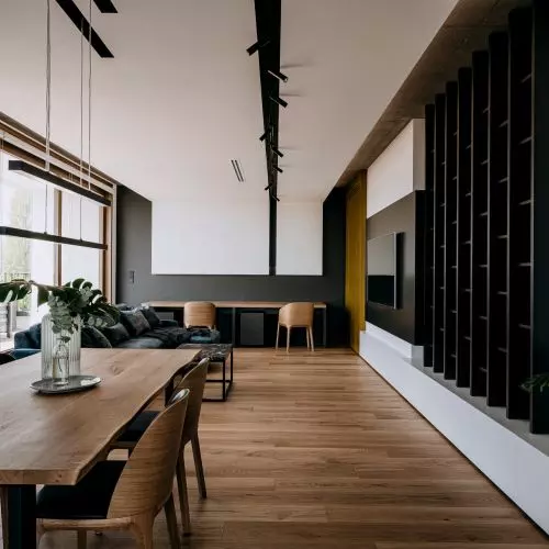 Minimalistyczny apartament projektu Lys Studio