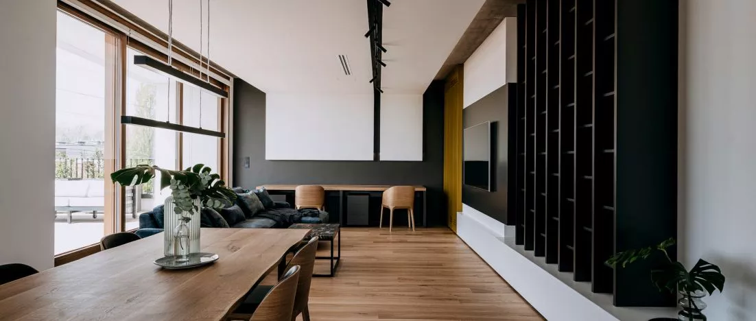 Minimalist apartment designed by Lys Studio