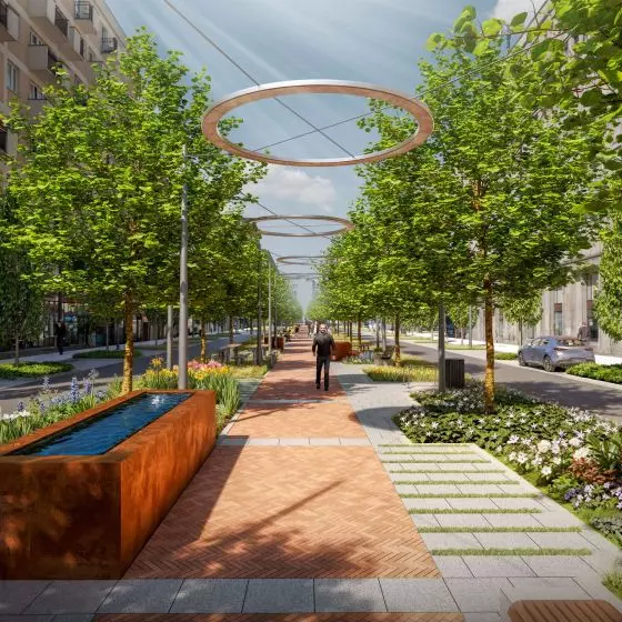 Koncepcja przebudowy ulicy Kruczej w Warszawie