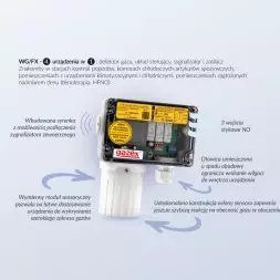 Progowy, autonomiczny detektor gazów WG/Fx