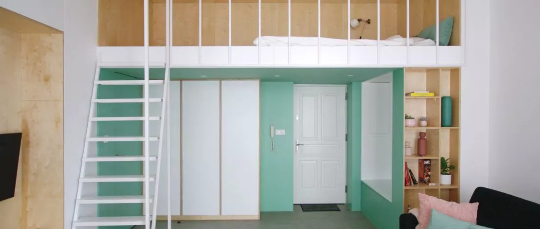 Apartament inspirowany krakowskim Podgórzem projektu ikra Studio