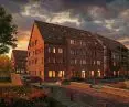A student project of a development complex in Lidzbark Warmiński, whose author is Natalia Pankova