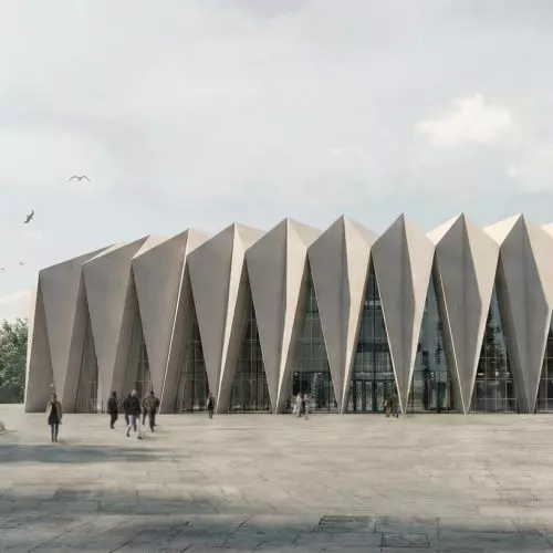 Does Warsaw's Praga lack a sports arena?