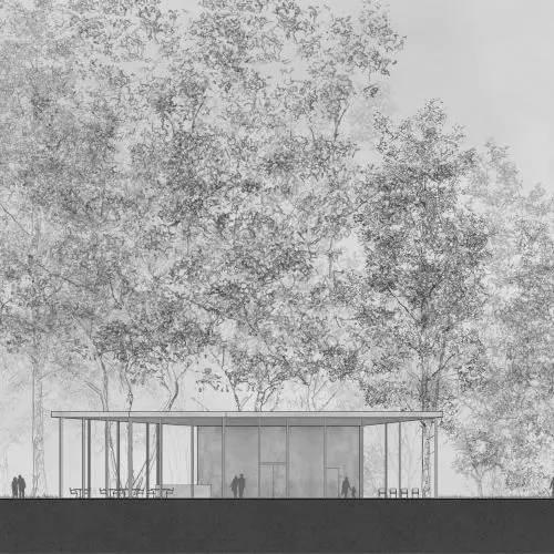 Work, relax, integrate. Pavilion in Kępa Potocka park