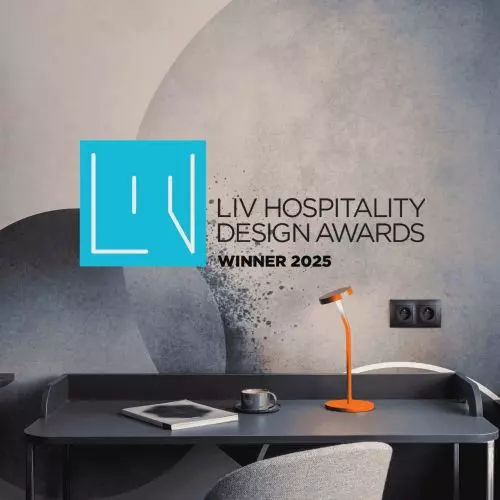 ibis Styles Katowice Airport autorstwa pracowni AKA Studio zdobył nagrodę LIV Hospitality Design Awards.