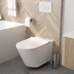 42038000 SmartFrisk miska WC wisząca, myjąca z deską