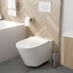42038000 SmartFrisk miska WC wisząca, myjąca z deską