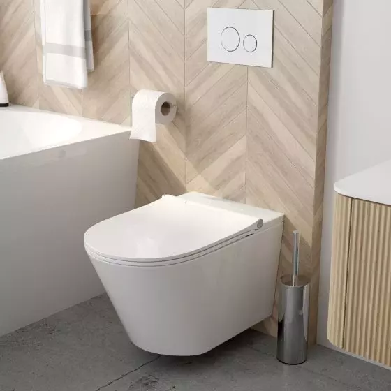 42038000 SmartFrisk miska WC wisząca, myjąca z deską