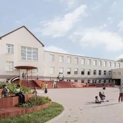 Modernizacja placu wejściowego do szkoły w Pszczewie