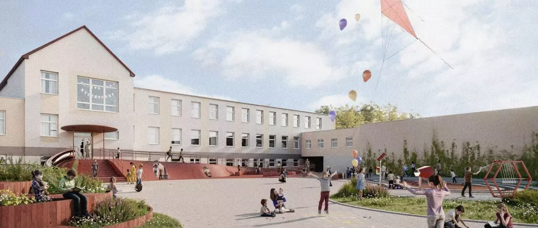 A rain garden, sensory playground will grow in the school yard in Pszczew i.... RED MOUNTAIN