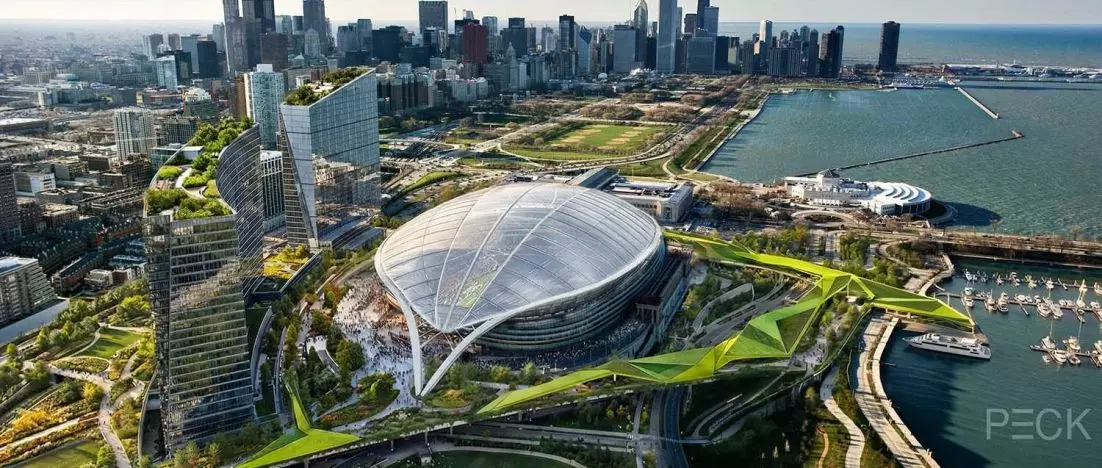 Nowa wizja Soldier Field w Chicago. Stadion, który ma działać przez cały rok