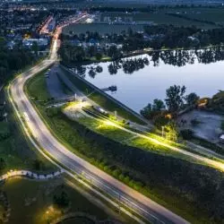 Nowoczesne ledowe lampy drogowe TIARA LED w systemie CLUE CITY, Środa Wielkopolska