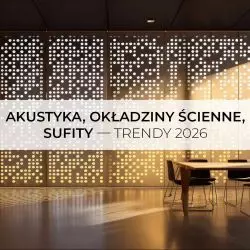 Akustyka, sufity, okładziny ścienne - trendy 2026