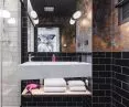 Tapeta Wallmotion Muraspec, wzor Rdza, w hotelu Moxy w Poznaniu