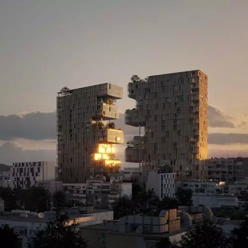 Ndarja w centrum Tirany – dwie bryły układają miasto jak puzzle