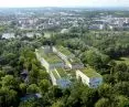 Concept for the new campus of the Krzysztof Penderecki Academy of Music in Krakow.