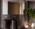 Alta washbasin, in Vanadium gloss color