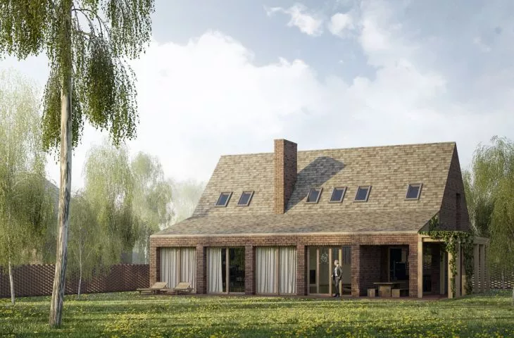 Tradycja i nowoczesność w jednym. Dom z werandą projektu architektów z pracowni Ggrupa