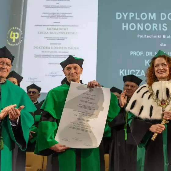 Konrad Kucza-Kuczyński Doktorem Honoris Causa Politechniki Białostockiej
