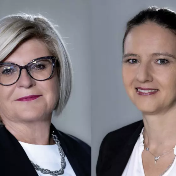 prof. Anna Życzyńska i prof. Natalia Przesmycka