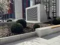 Modułowe siedziska i obudowy czerpni – osiedle prywatne – Warszawa