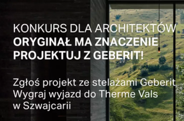 Konkurs „Oryginał ma znaczenie. Projektuj z Geberit!”