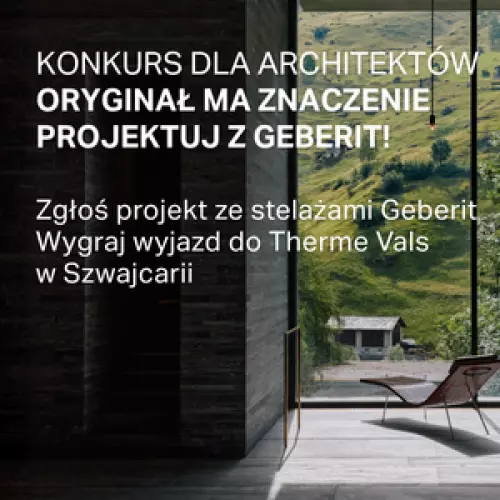 Konkurs „Oryginał ma znaczenie. Projektuj z Geberit!”