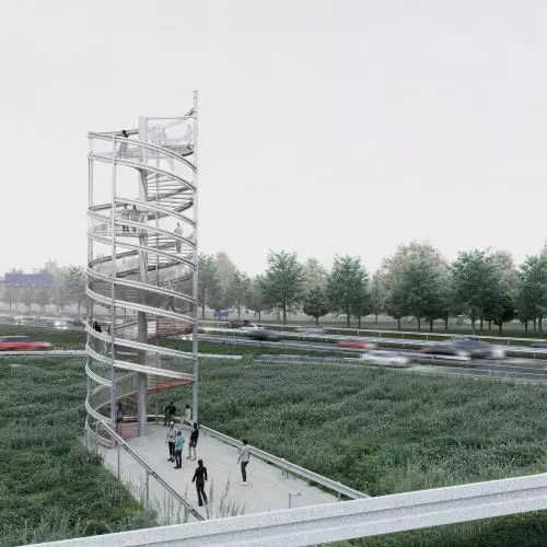 The Still Point: An observation tower in the middle of the highway