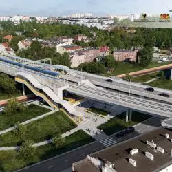 Wizualizacja jednego z przystanków PKM Południe - Gdańsk Oruńskie Przedmieście