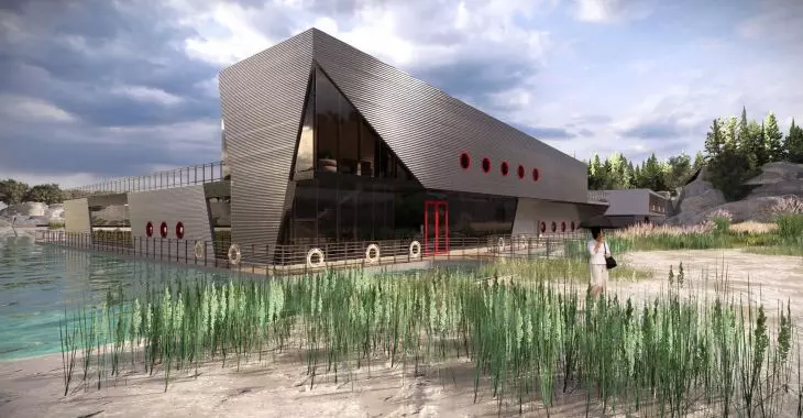 Projekt Koncepcyjny Architektoniczny Bazy Nurkowej w Piechcinie