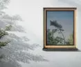 W połączeniu z ościeżnicą o naturalnym, drewnianym wyglądzie, czarne skrzydło Schüco LivIng Panorama staje się tylko smukłym konturem.
