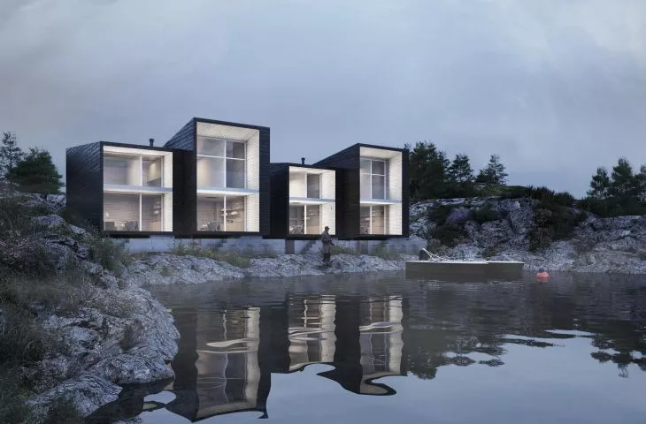 Vacations in Norway, or fishing cottages on the island of Fedje