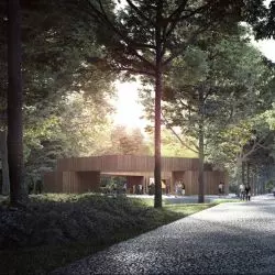 współczesna altana parkowa w Zabrzu