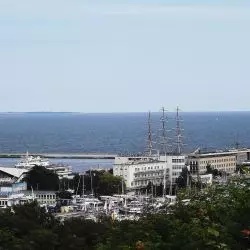 widok na port w Gdyni