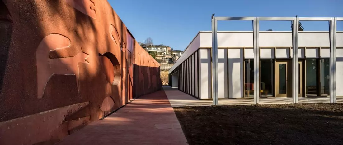 A preschool inspired by Enzo Mari’s puzzle. Noah’s Ark, designed by C+S Architects