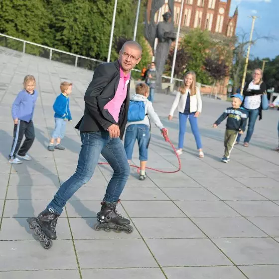 Robert Konieczny na Centrum Dialogu Przełomy w Szczecinie