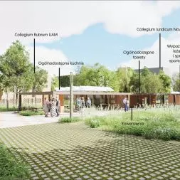 Zagospodarowanie przestrzeni Campus Iuris