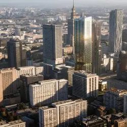 Koncepcja architektoniczna budynku biurowo-hotelowego przy ul. Twardej 28 w Warszawie