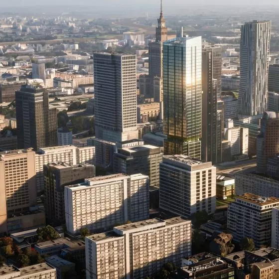 Koncepcja architektoniczna budynku biurowo-hotelowego przy ul. Twardej 28 w Warszawie