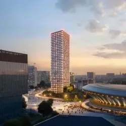 Chorzowska 1, 130-metrowy wieżowiec w centrum Katowic