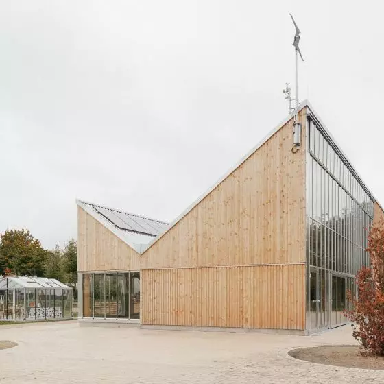 Klimapavillon w Schwerte projektu New Architekten i Jutta Albus Architektur
