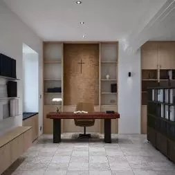 Projekt architektoniczny wnętrz biblioteki klasztornej