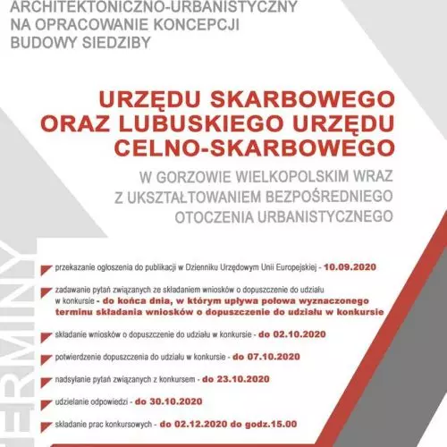 Konkurs na projekt urzędu skarbowego w Gorzowie Wielkopolskim