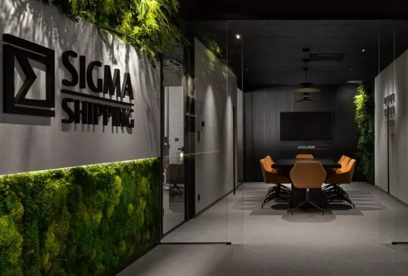 Sigma Shipping — Lighting Design: ATRIA Sztuka Światła. Projekt wnętrza: Pracownia Architektoniczna Katarzyna Kruk.